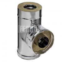 Сэндвич тройник 90° Ferrum из нержавеющей стали d160х250